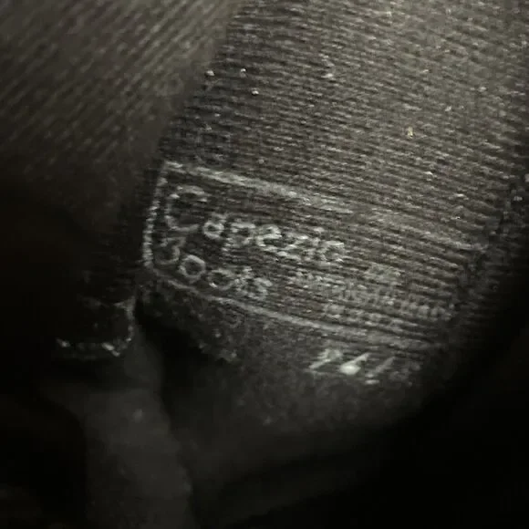 Capezio Cowboy Boots Leather Vintage 1970's Cream with Black Arrow Size 7.5 - Picture 12 of 14